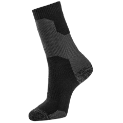Snickers 9227 Heavy Wool Socks (Black / Steel Grey)
