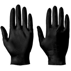 Supertouch Powderfree Nitrile Disposable Gloves (Case of 1000) [BLACK]