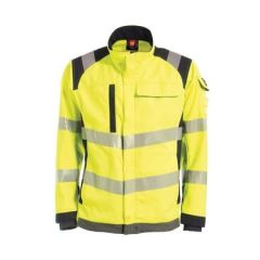 Tranemo 5145 Flame Retardant Stretch Softshell Jacket ARC (High Vis Yellow/Black)