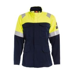 Tranemo 5639 Magma Flame Retardant Ladies Jacket ARC (Navy/High Vis Yellow)