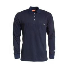 Tranemo 5945 Flame Retardant Polo Shirt Long Sleeve ARC (Navy)