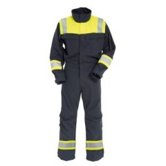Tranemo 6011 Tera TX NM Flame Retardant Boilersuit ARC (Navy/High Vis Yellow)