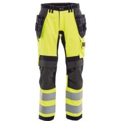 Tranemo 6327 Flames Retardant Stretch Ladies Craftsman Trousers ARC (Navy/High Vis Yellow)
