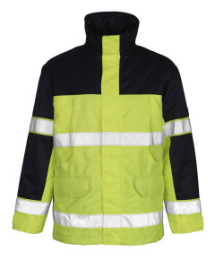 MASCOT 00930 Savona Safe Image Parka Jacket - Hi-Vis Yellow/Navy