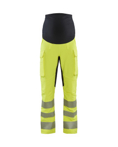 Blaklader 7100 Women's Hi-Vis 4-Way Stretch Maternity Trousers - Hi-Vis Yellow/Black