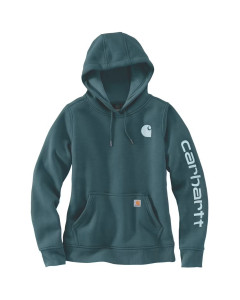 Carhartt 102791 Logo Sleeve Graphic Hoodie - female - Black