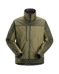Snickers 1216 AllroundWork Softshell Stretch Jacket (Khaki Green)