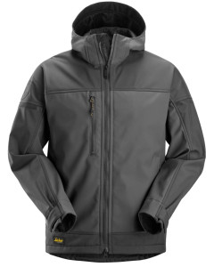 Snickers 1226 AllroundWork Hooded Softshell Stretch Jacket (Steel Grey)