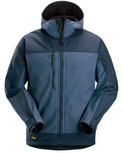 Snickers 1226 AllroundWork Hooded Softshell Stretch Jacket (Navy)