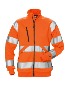 Fristads High Vis Sweat Jacket Woman CL 3 - 7427 SHV (Hi-Vis Orange)