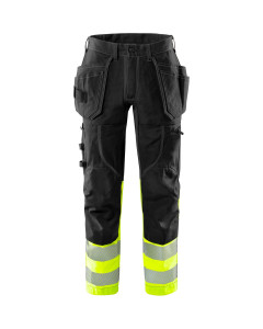 Fristads High Vis Craftsman Stretch Trousers CL 1 - 2608 FASG (Hi-Vis Yellow/Black)