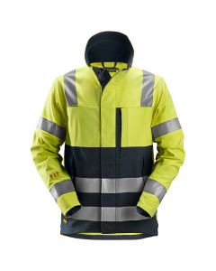 Snickers 1561 ProtecWork Jacket Hi-Vis Class 3 | Flame Retardant (Yellow/Navy)