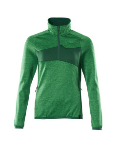 MASCOT 18053 Accelerate Fleece Jumper With Half Zip - Womens - Grass Green/Green
