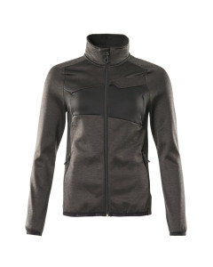 MASCOT 18153 Accelerate Fleece Jumper With Zipper - Womens - Dark Anthracite/Black