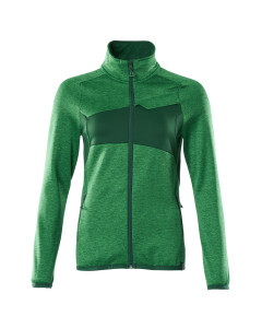 MASCOT 18153 Accelerate Fleece Jumper With Zipper - Womens - Grass Green/Green