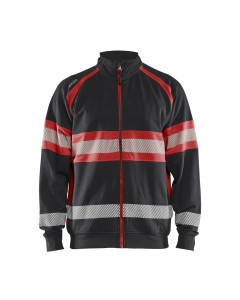 Blaklader 3551 Hi-Vis Sweater - Black/Red Hi-Vis