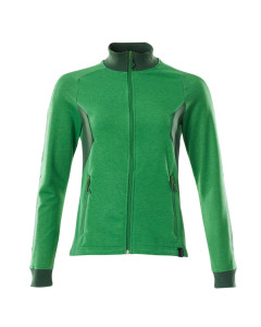 MASCOT 18494 Accelerate Sweatshirt With Zipper - Womens - Grass Green/Green