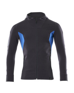 MASCOT 18584 Accelerate Hoodie With Zipper - Mens - Dark Navy/Azure Blue