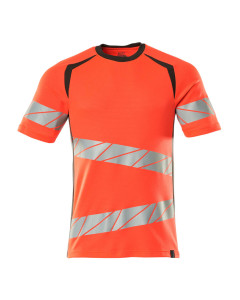 MASCOT 19082 Accelerate Safe T-Shirt - Mens - Hi-Vis Red/Dark Anthracite