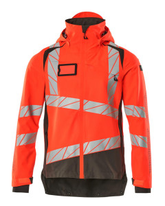 MASCOT 19301 Accelerate Safe Outer Shell Jacket - Mens - Hi-Vis Red/Dark Anthracite
