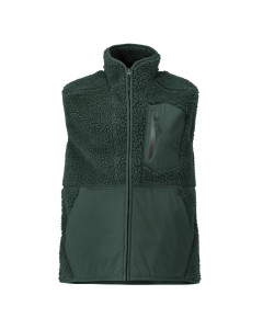 Mascot 22465 Pile Gilet with Zipper - Mens - Forest Green