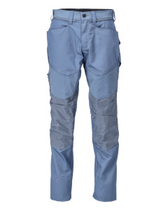 Mascot 22479 Trousers with Kneepad Pockets - Mens - Stone Blue