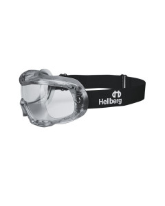 Hellberg Neon Clear Safety Goggles Industrial (9-Pack) | 24034-091
