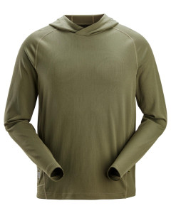 Snickers 2456 Stay Fresh Hoodie (Khaki Green)