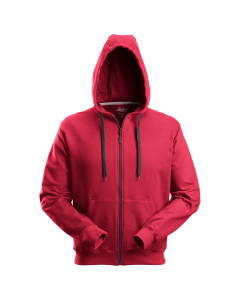 Snickers 2801 Classic Zip Hoodie (Chili Red)