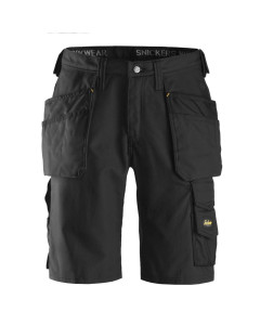 Snickers 3014  Craftsmen Canvas Holster Pocket Work Shorts (Black) - 44 Waist (Snickers Size 60) - SALE