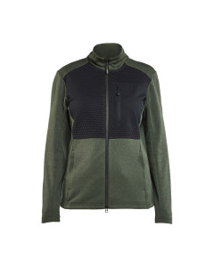 Blaklader 3549 Women's sweatshirt full zip - Autumn Green/Black