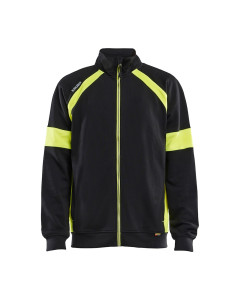 Blaklader 3567 Zip Up Hi-Vis Sweatshirt - Black/Hi-Vis yellow