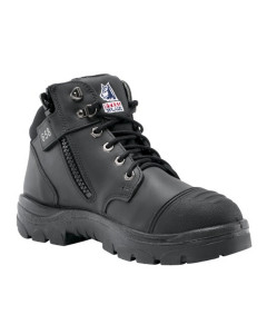 Steel Blue PARKES Scuff Cap, Zip Safety Boots - S3, TPU - Black