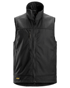 Snickers 4506 AllroundWork Softshell Stretch Vest Gilet (Black)