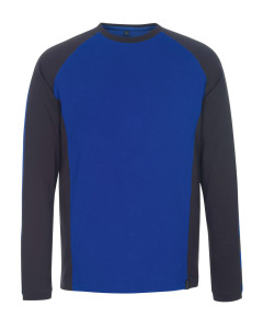 MASCOT 50568 Bielefeld Unique T-Shirt, Long-Sleeved - Royal/Dark Navy