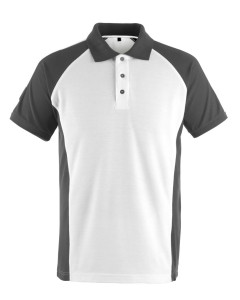 MASCOT 50569 Bottrop Unique Polo Shirt - White/Dark Anthracite