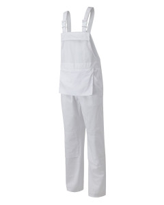 Fort Workwear Bib & Brace Painters Overall - White