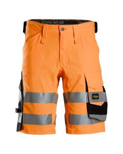 Snickers 6136 Hi-Vis Stretch Shorts Class 1 (Hi-Vis Orange/Black)