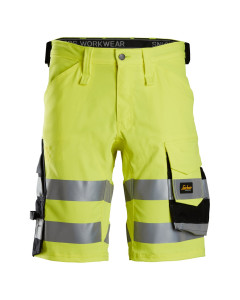 Snickers 6136 Hi-Vis Stretch Shorts Class 1 (Hi-Vis Yellow/Black)