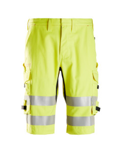 Snickers 6160 ProtecWork Shorts Hi-Vis Class 1 | Flame Retardant (Yellow)