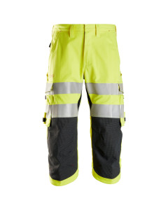 Snickers 6161 ProtecWork Pirate Trouser Hi-Vis Class 2 | Flame Retardant (Yellow)