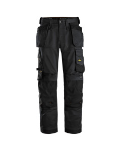 Snickers 6251 AllroundWork Stretch Loose Fit Work Trousers with Holster Pockets (Black/Black)
