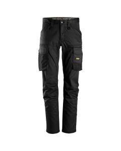 Snickers 6803 AllroundWork Stretch Trousers Without Knee Pockets (Black/Black)