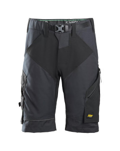 Snickers 6914 FlexiWork Work Shorts+ (Steel Grey/Black)