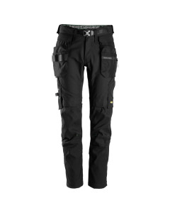 Snickers 6972 FlexiWork Work Trousers+ Detachable Holster Pockets (Black)