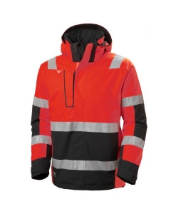 Helly Hansen 71392 Alna 2.0 Winter Jacket - Hi Vis Red/Ebony