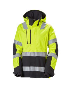 Helly Hansen 71398 Womens Luna Hi Vis Winter Jacket - Yellow/Ebony