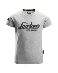 Snickers 7514 Junior Logo T-Shirt (Grey Melange)
