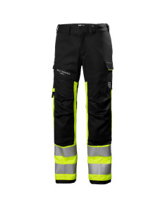 Helly Hansen 77449 Fyre Flame Retardant Work Trousers CL1 - Hi Vis Yellow/Ebony