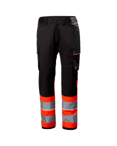 Helly Hansen 77515 Uc-Me Cargo Service Trousers CL1 - Hi Vis Red/Ebony